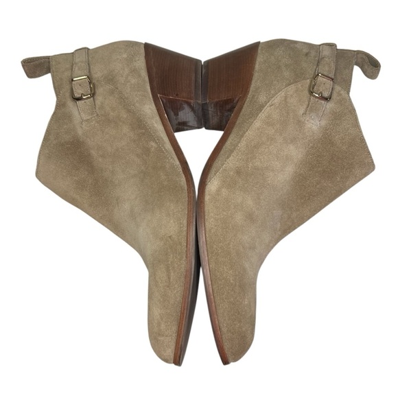 Via Spiga Suede Leather Ankle Bootie Tan Size 9.5 *New* - Picture 5 of 10